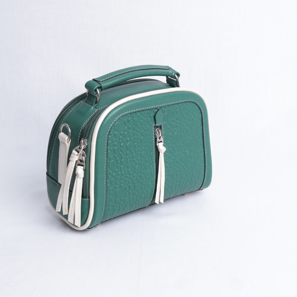 Bolso Compacto Croc Verde – Atelier – Nahué