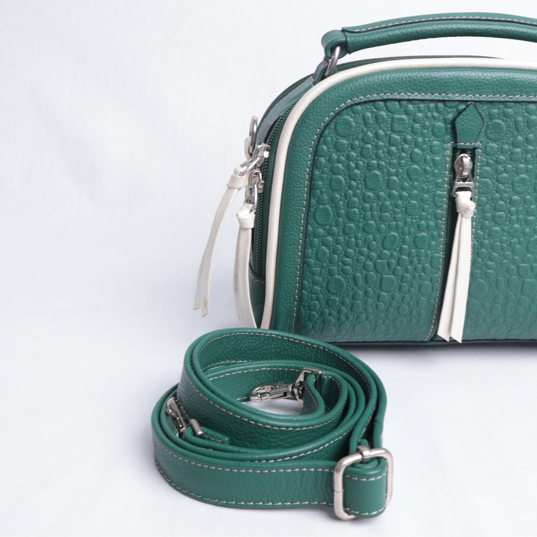 Bolso Compacto Croc Verde – Atelier – Nahué
