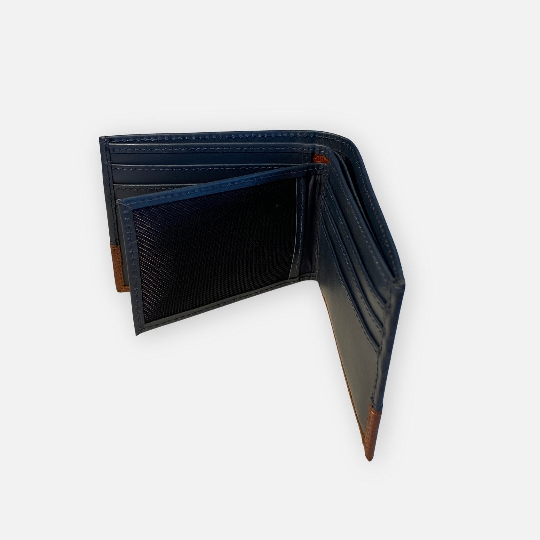 Billetera bicolor y tarjetero desprendible – Atelier
