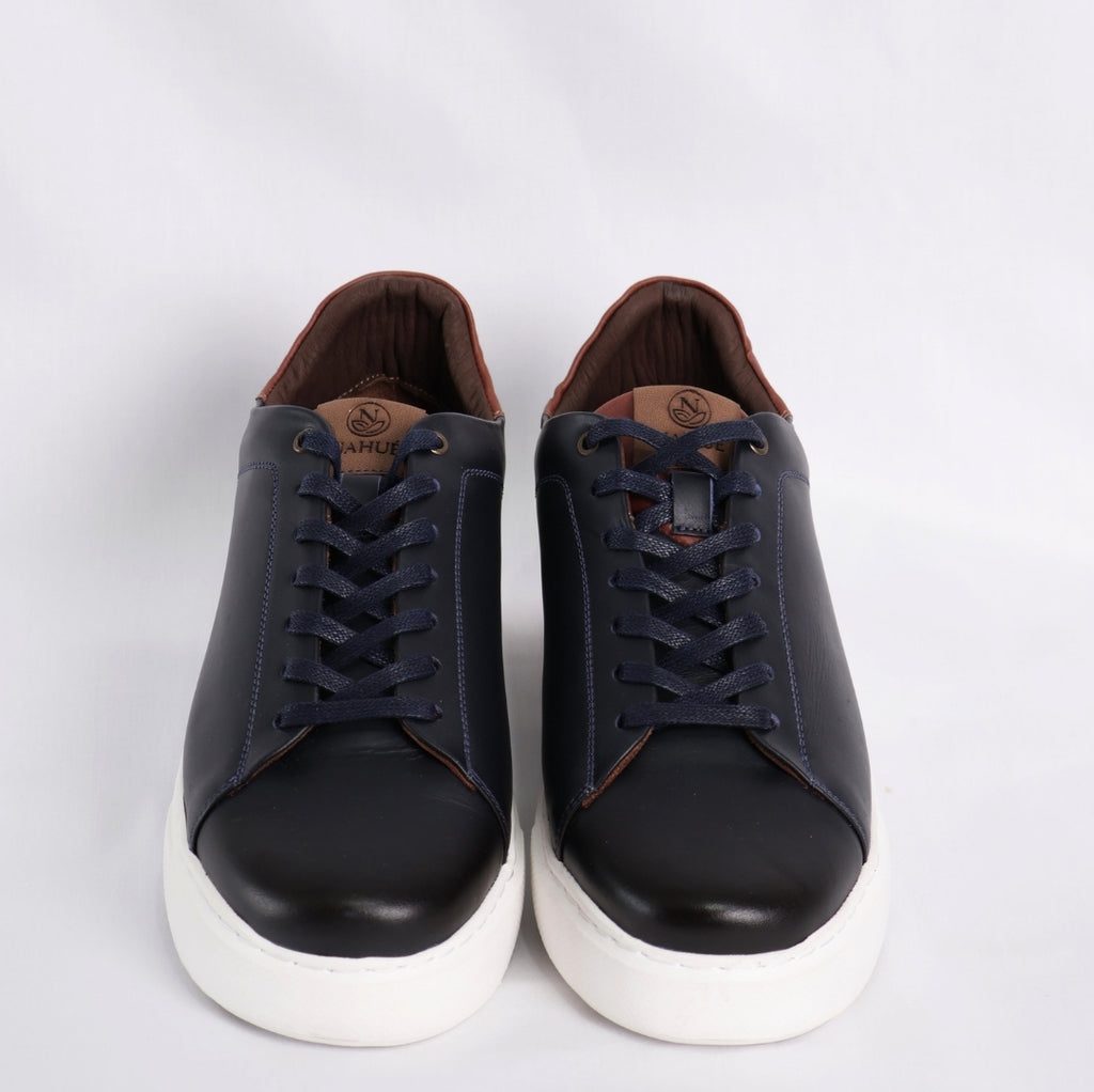 Zapato Casual Altura Azul Marino – Nahué
