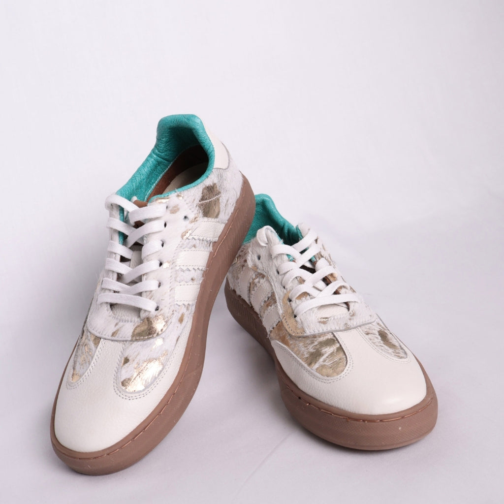 Zapato Casual Aurora Blanco Dorado – Nahué