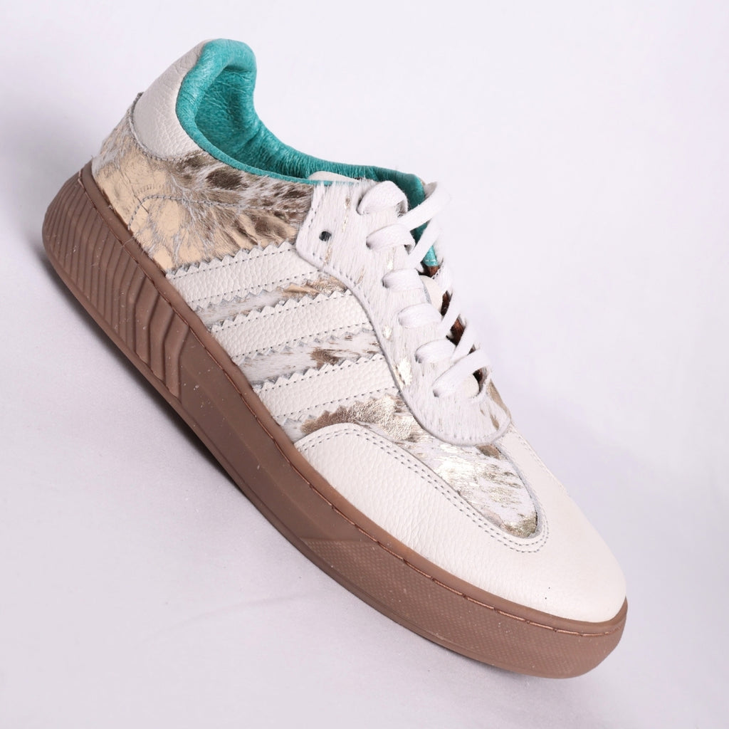Zapato Casual Aurora Blanco Dorado – Nahué