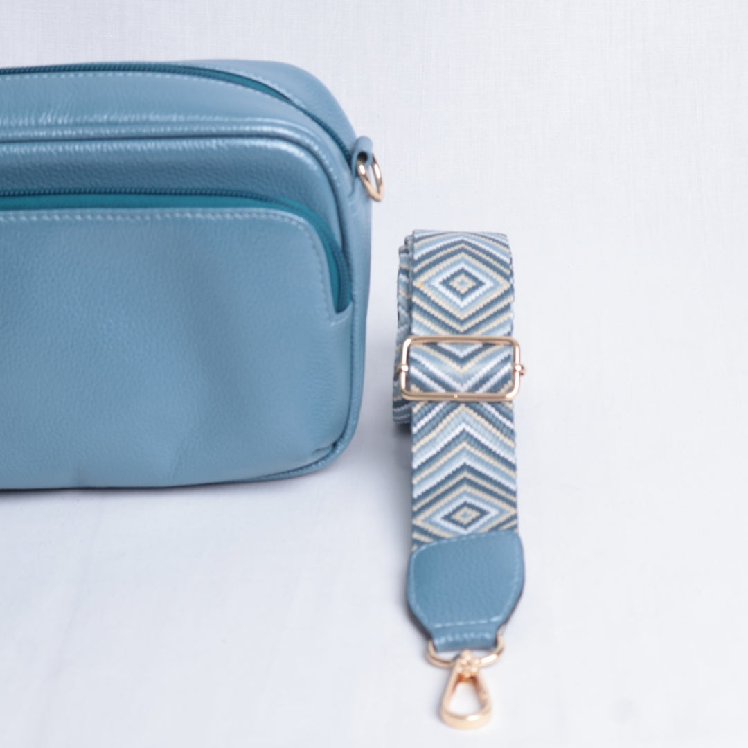 Crossbody Terra Pattern Celeste – Nahué