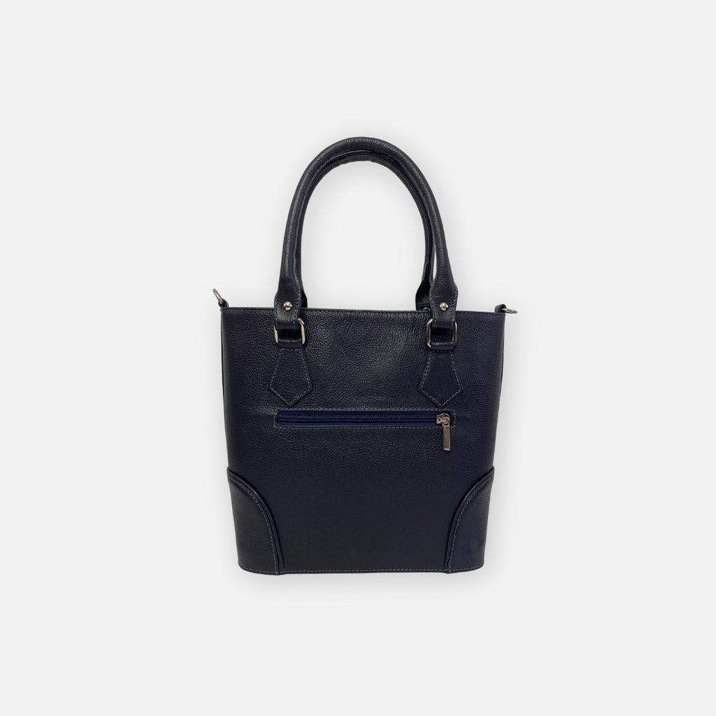 Bolso Mano Azul Texturizado – Nahué Atelier