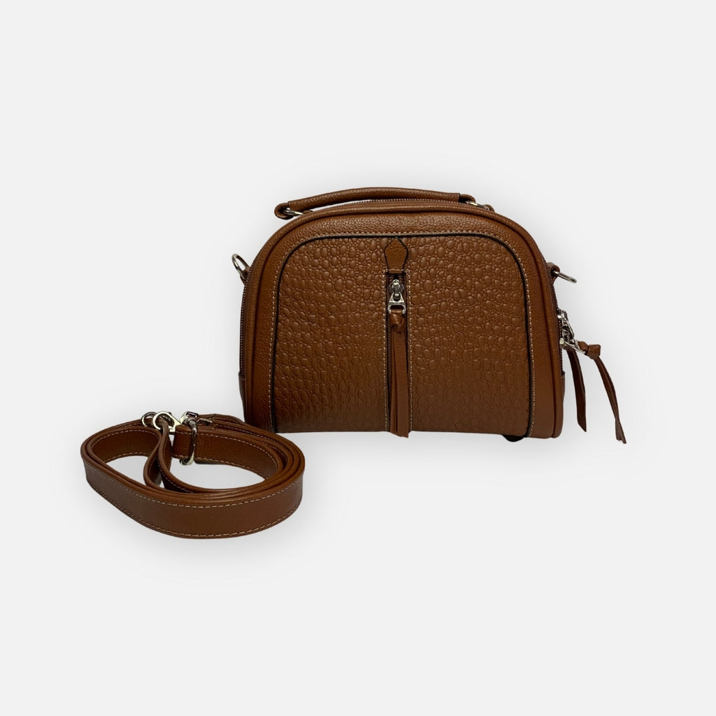 Bolso Compacto Croc Café – Atelier – Nahué