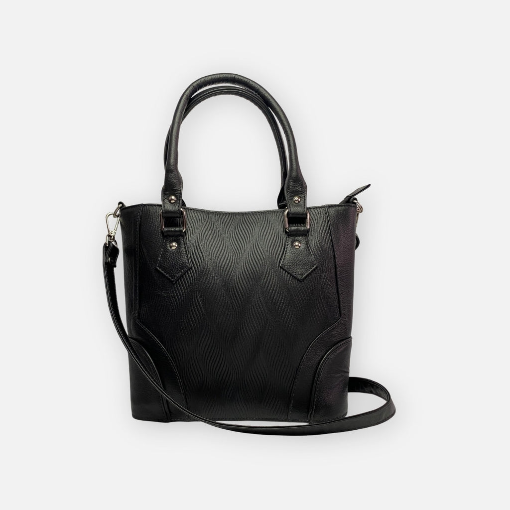 Bolso Negro DATI Texturizado – Nahué