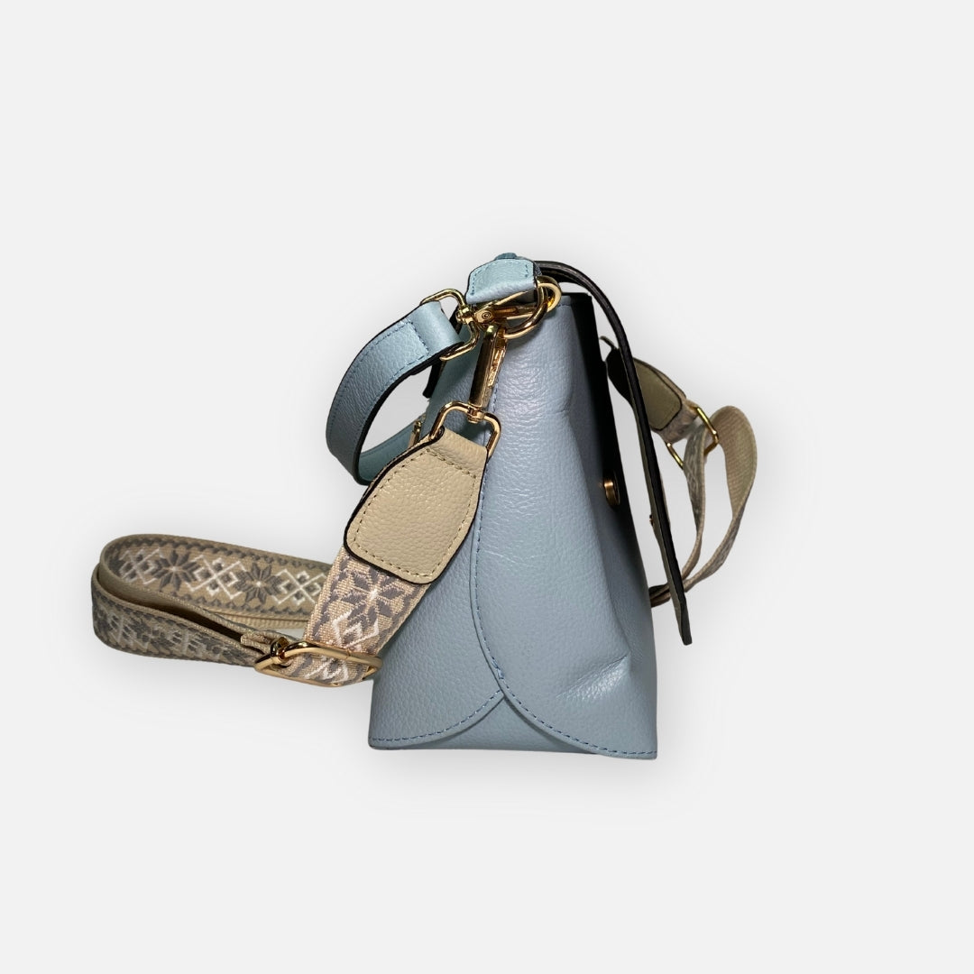 Bolso Crossbody Solapa Champagne – Nahué Essentials