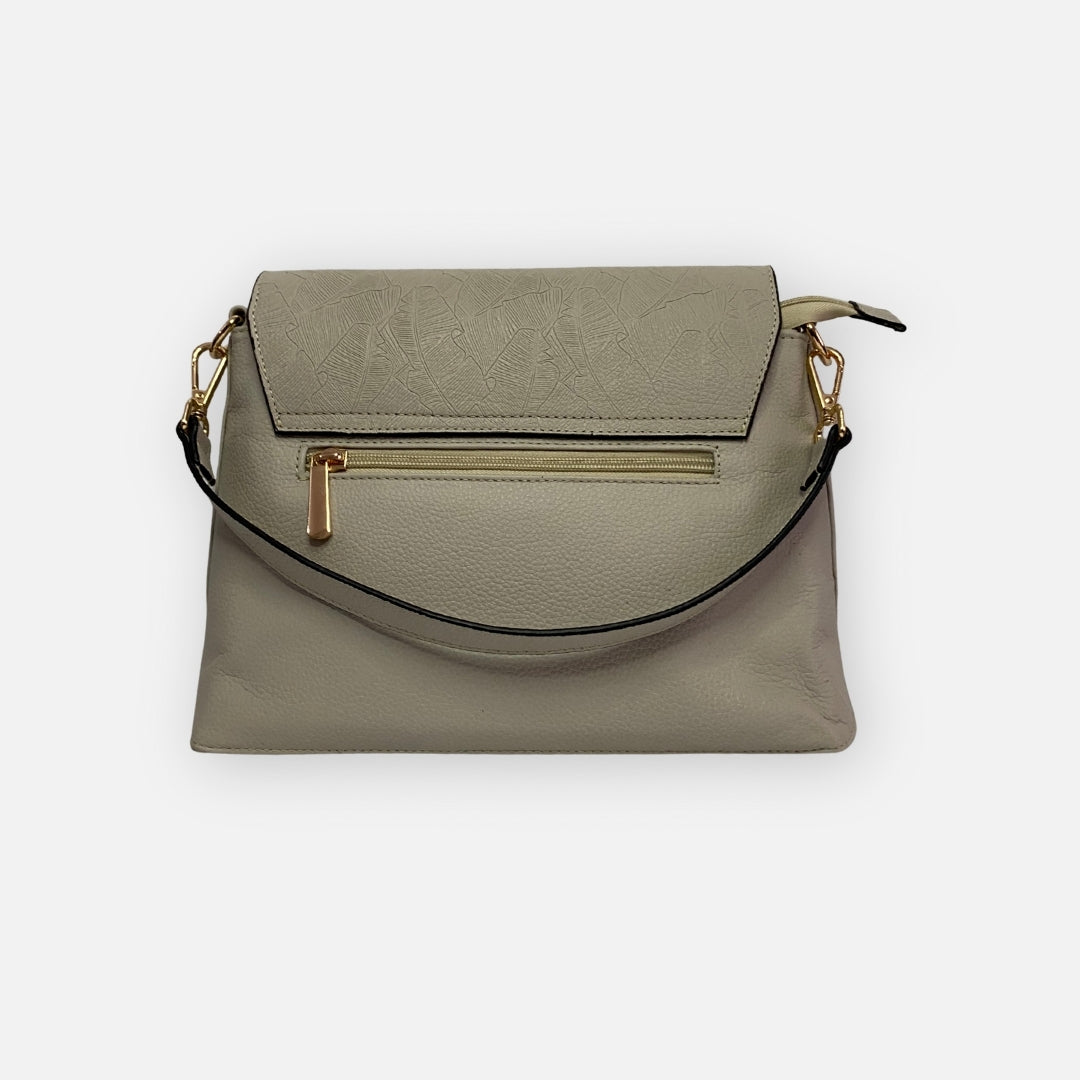 Bolso Crossbody Solapa Beige – Nahué Essentials