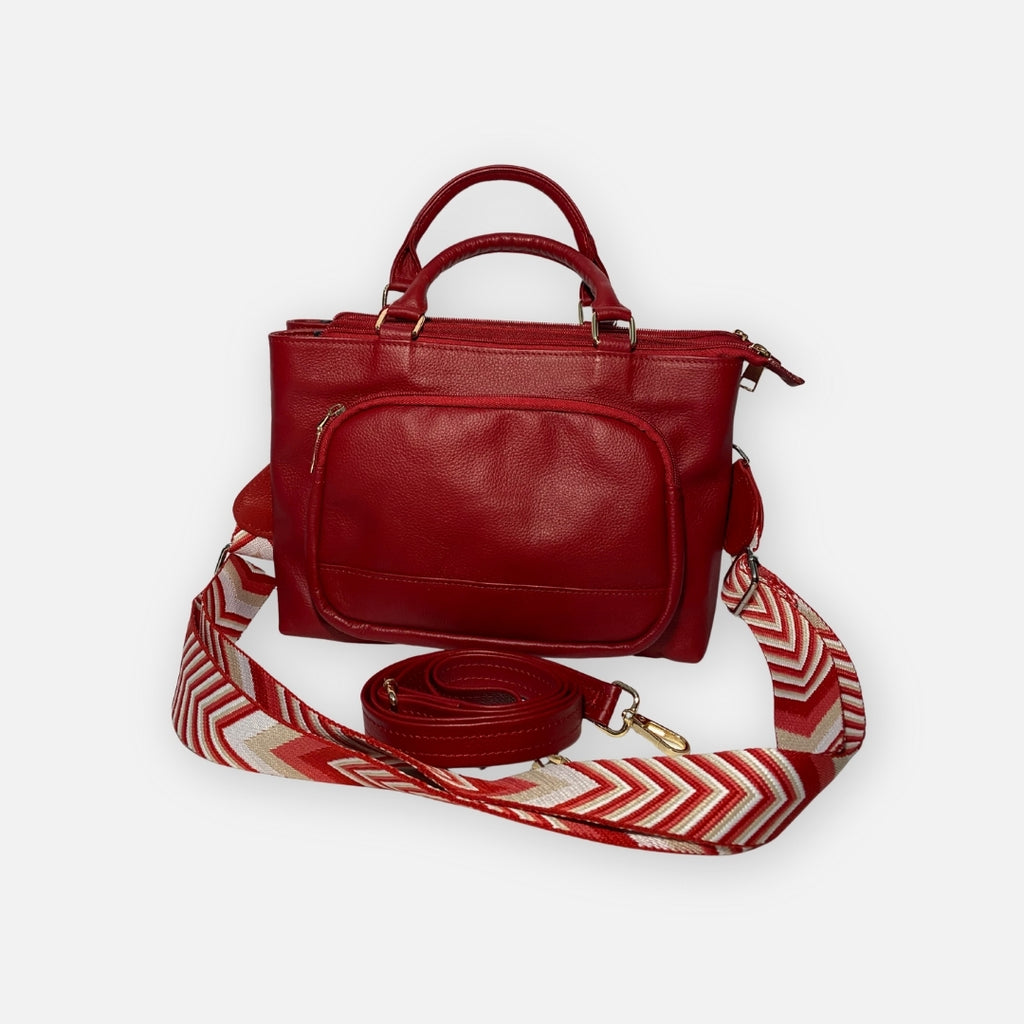 Bolso Ejecutivo Doble Compartimento – Rojo – Nahué