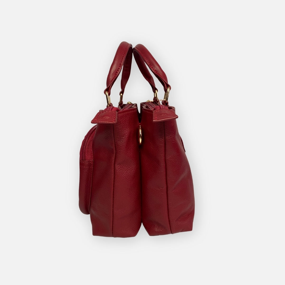 Bolso Ejecutivo Doble Compartimento – Rojo – Nahué