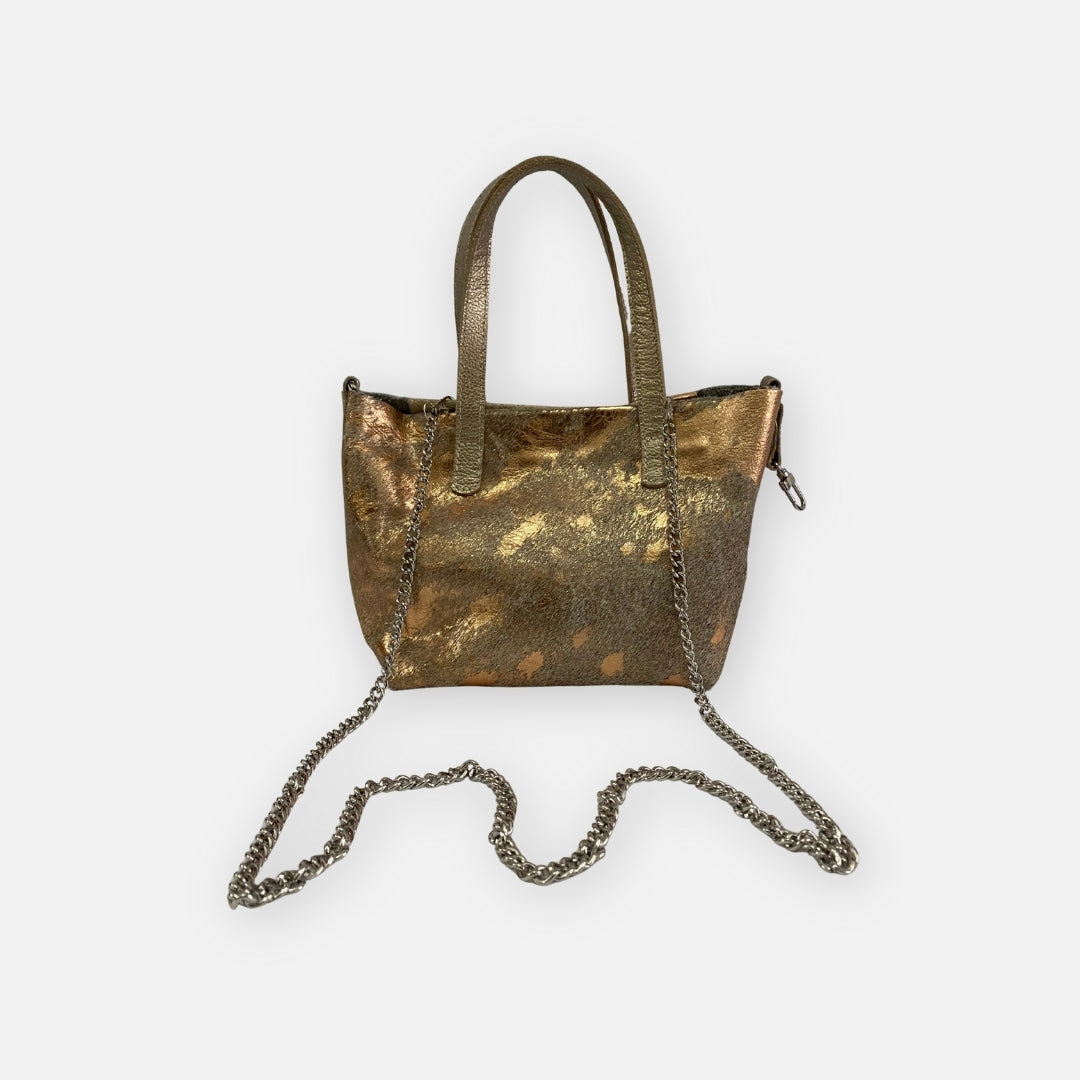 Bolso Dorado Pelo – Nahué Essentials