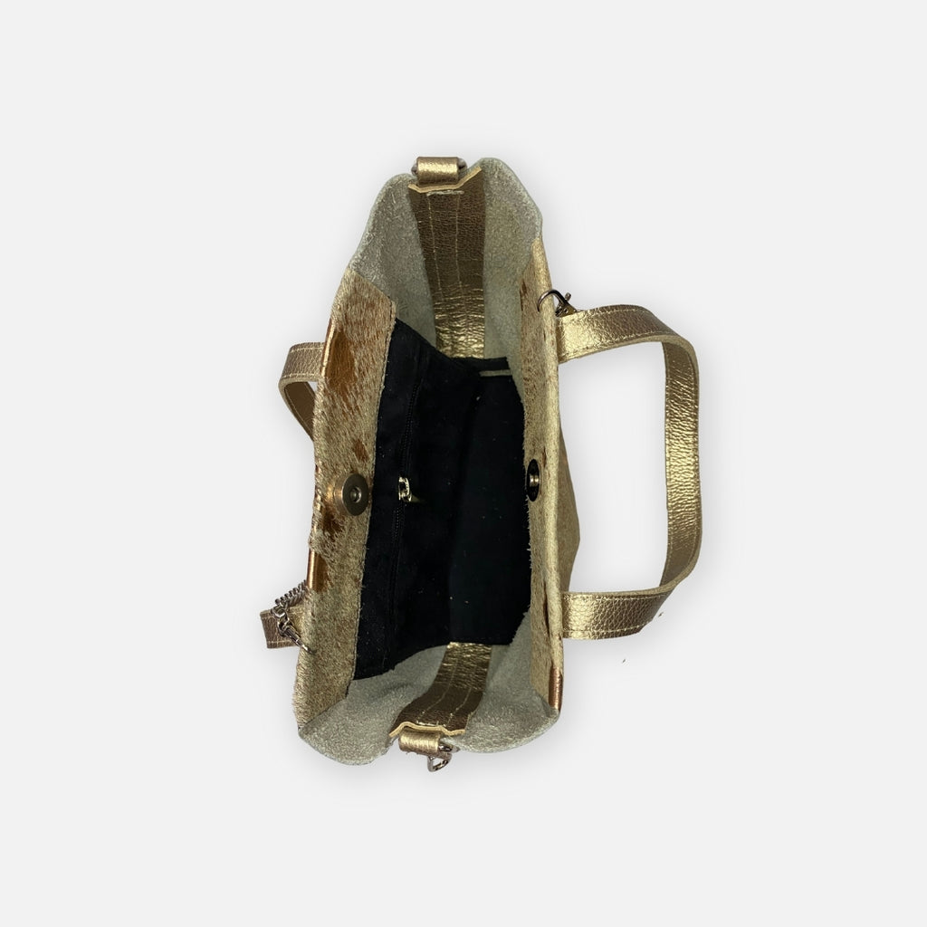 Bolso Dorado Pelo – Nahué Essentials