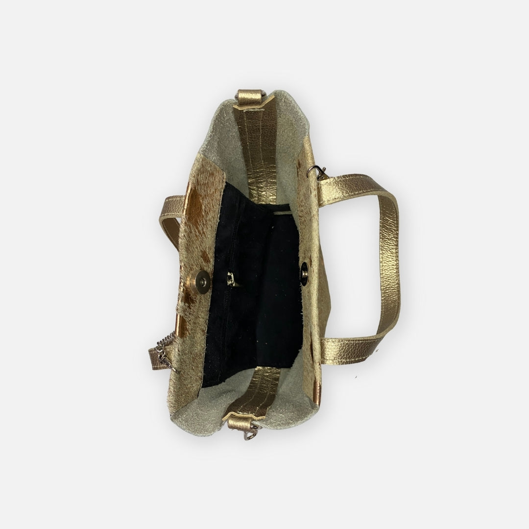 Bolso Dorado Pelo – Nahué Essentials
