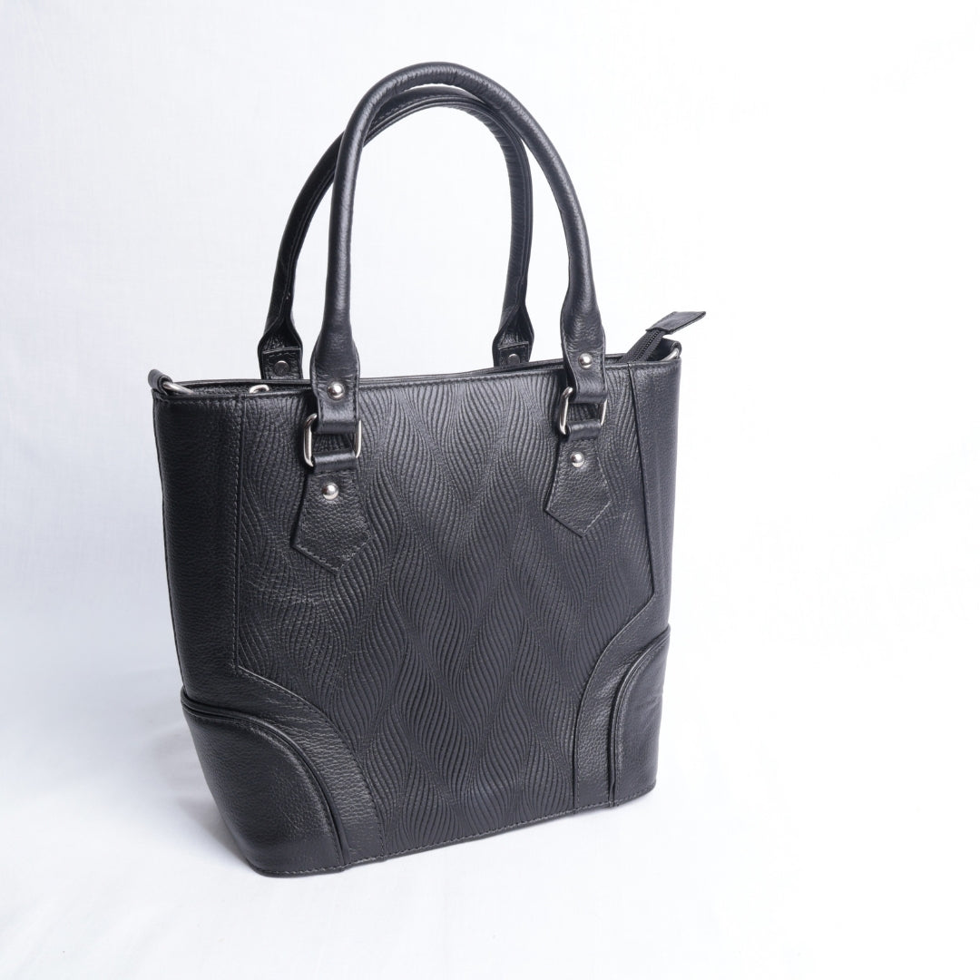 Bolso Negro DATI Texturizado – Nahué