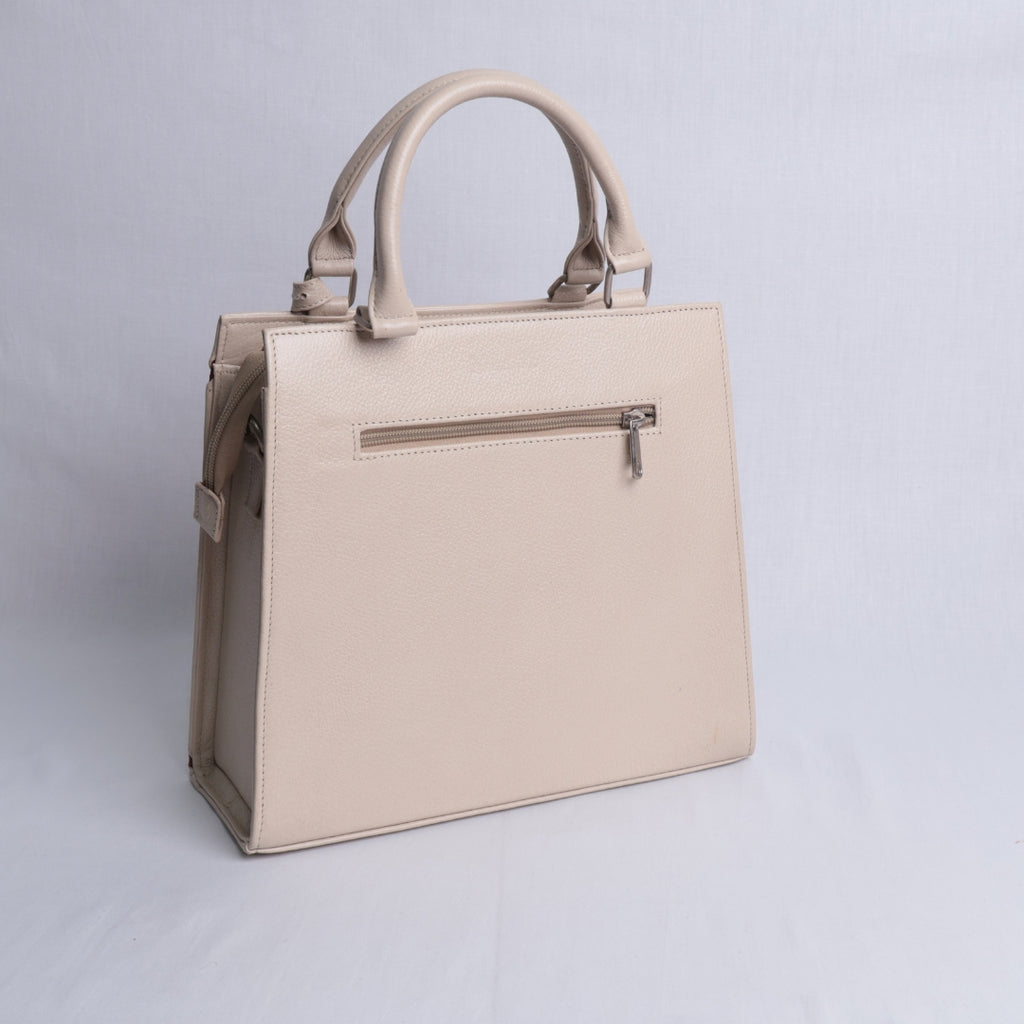 Bolso Geométrico Beige & Vino – Nahué Atelier