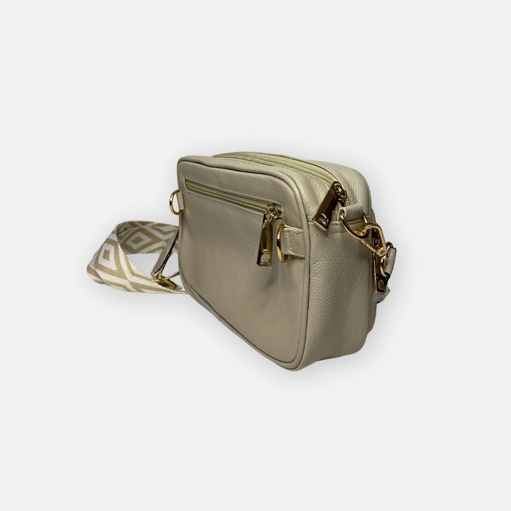 Crossbody Terra Pattern Beige – Nahué