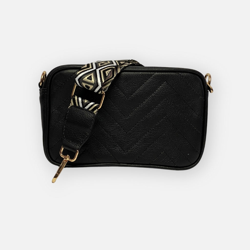 Crossbody Terra Pattern Negro – Nahué
