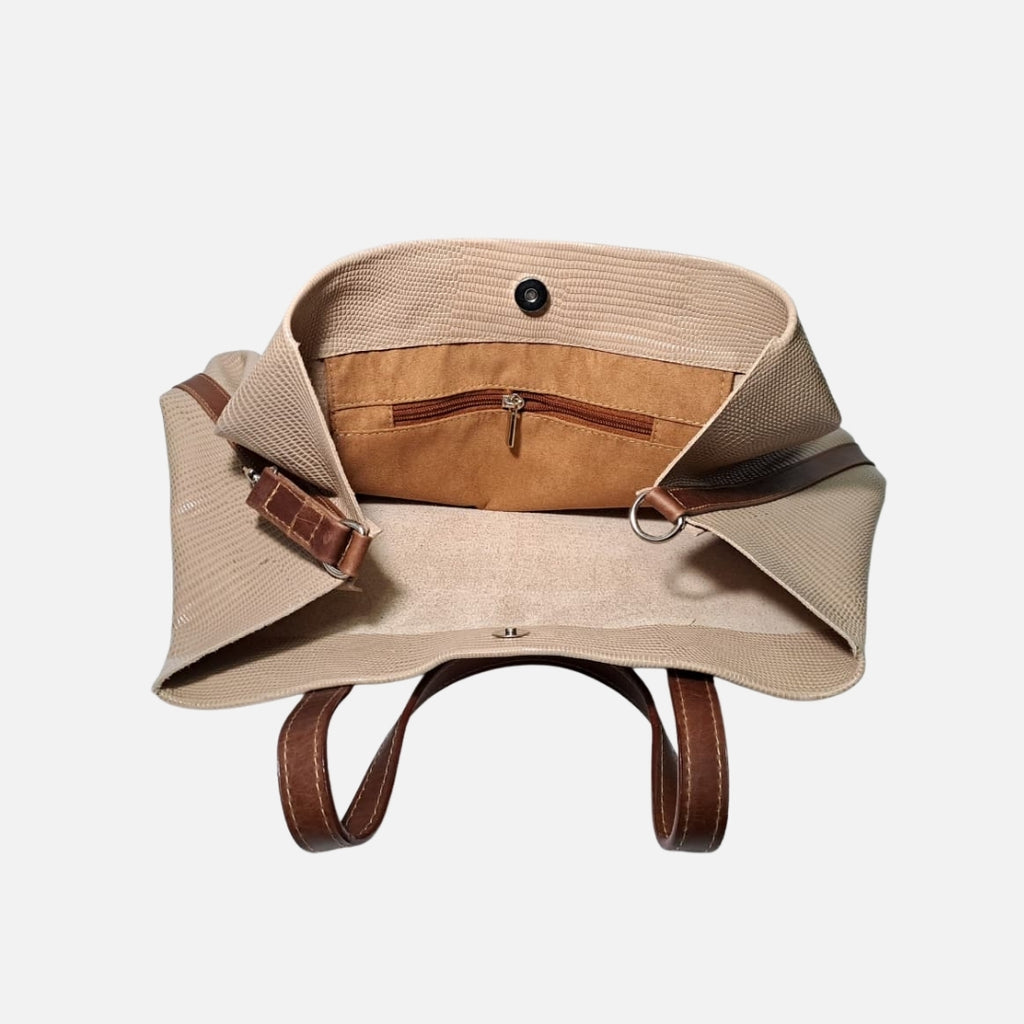 Bolso Tote Atelier Piel lagartillo