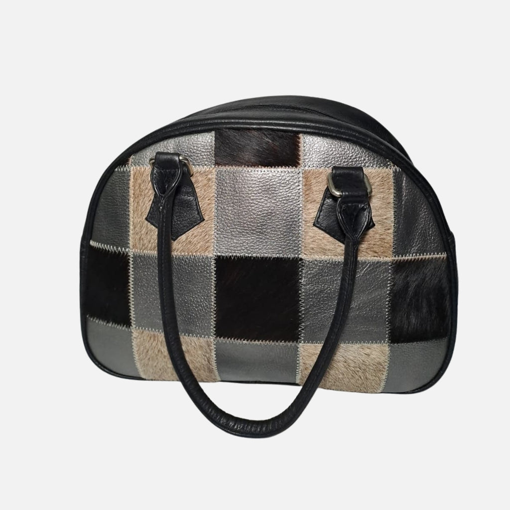 Bolso Atelier francés - Cuero y piel Negro