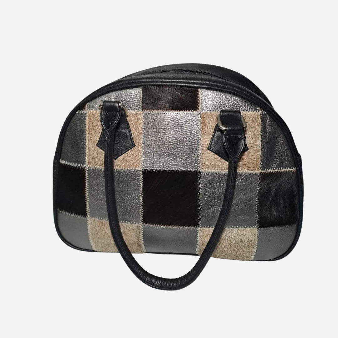 Bolso Atelier francés - Cuero y piel Negro