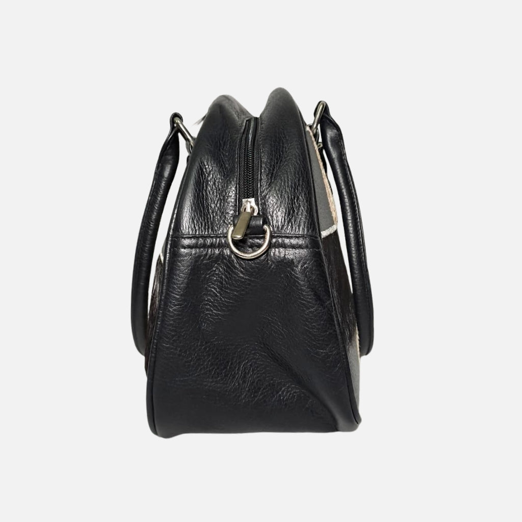 Bolso Atelier francés - Cuero y piel Negro