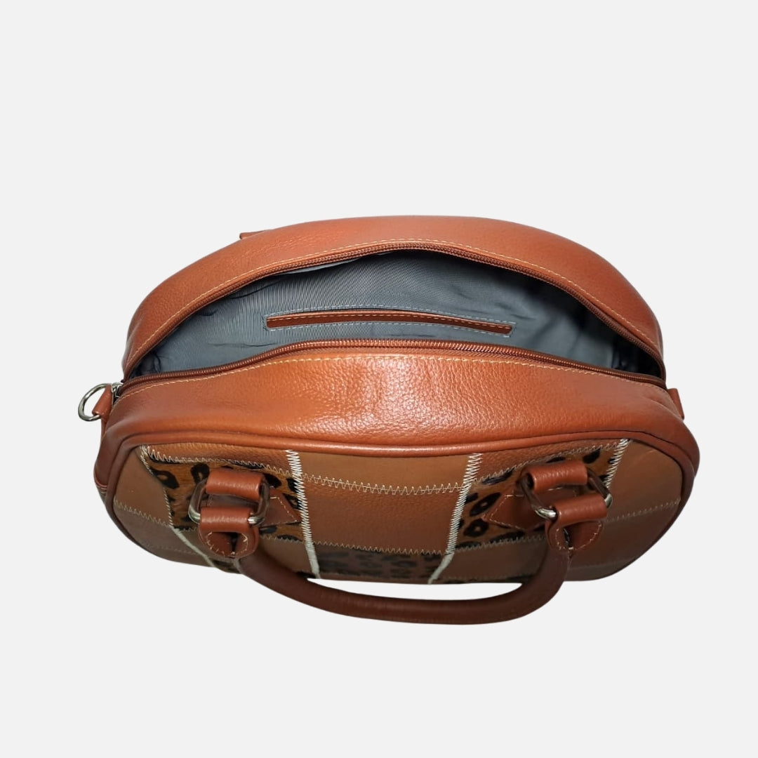 Bolso Atelier francés - Cuero y piel Café