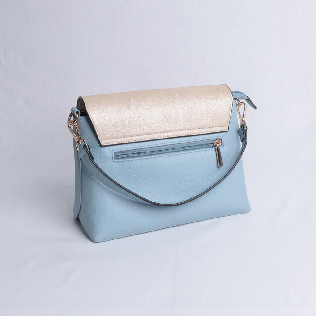 Bolso Crossbody Solapa Champagne – Nahué Essentials