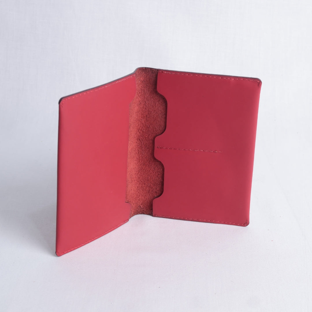 Billetera  - Porta pasaporte Minimalista Rojo – Nahué