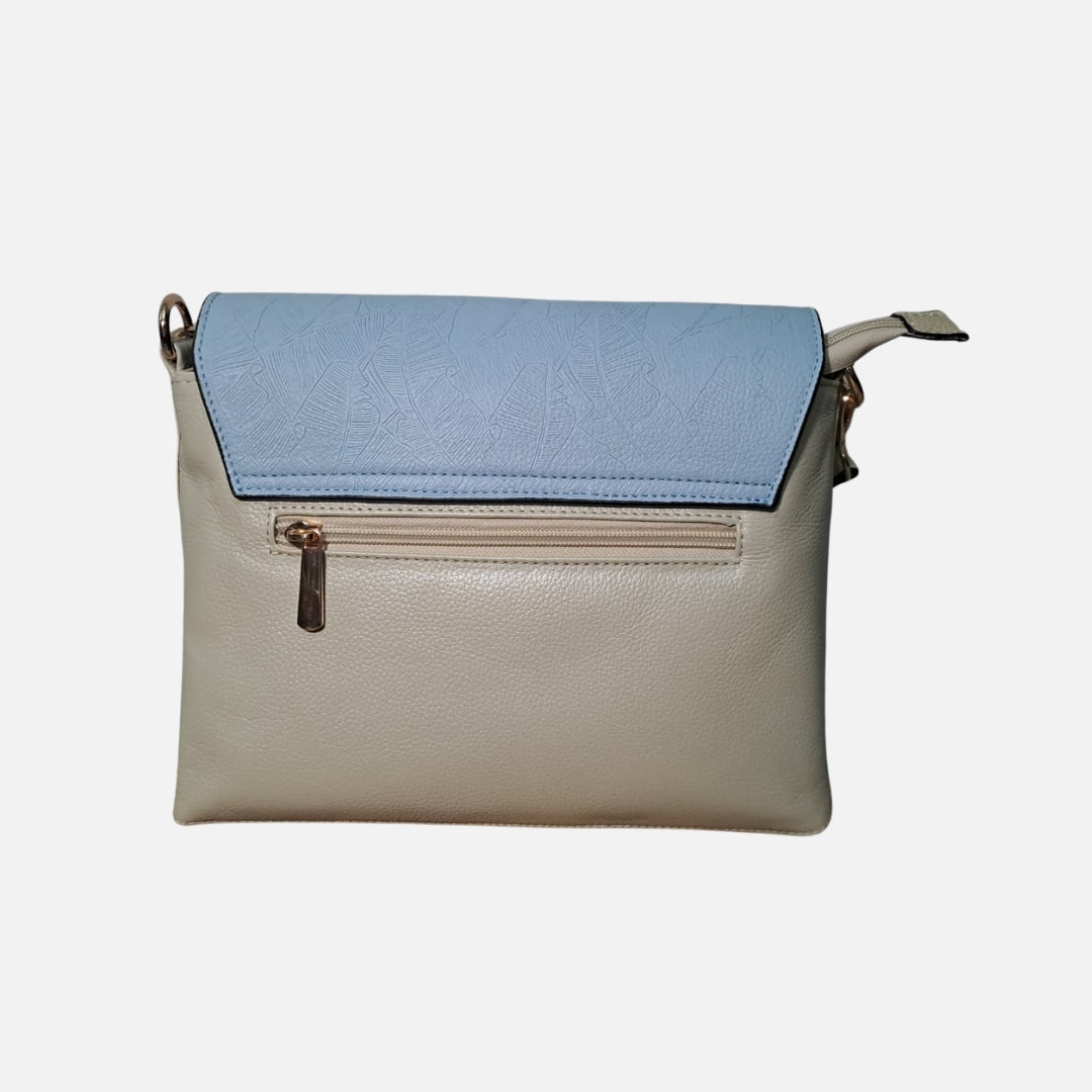 Bolso Crossbody Essentials – Celeste & Arena – Nahué