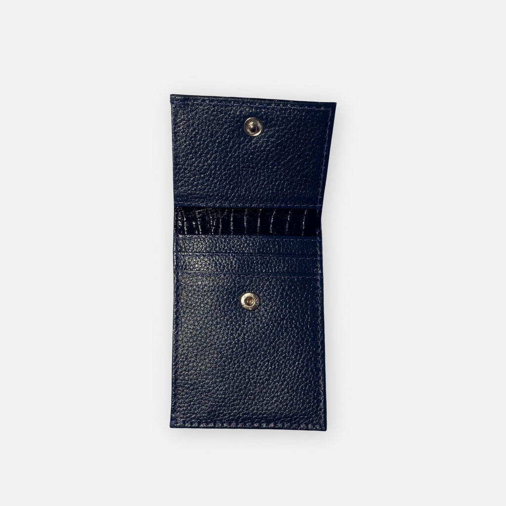Tarjetero Doble Texturas Azul – Nahué