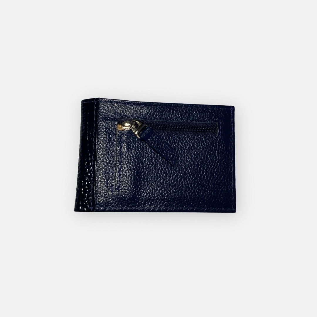 Tarjetero Doble Texturas Azul – Nahué