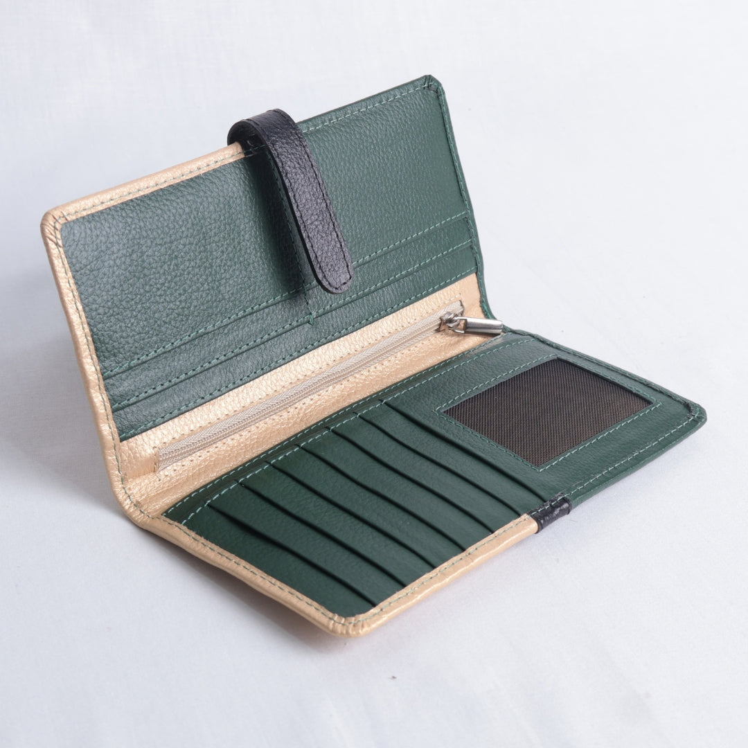 Billetera Essentials Verde - Dorado– Nahué