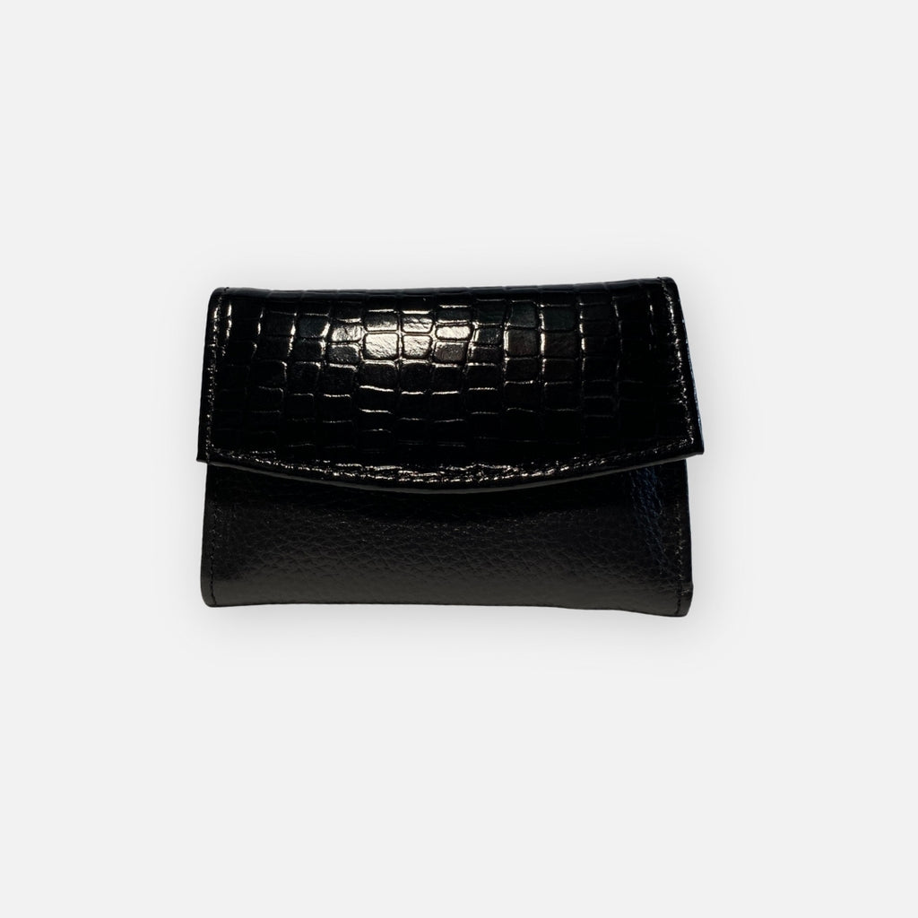 Cartera Mini Croco Negra – Nahué