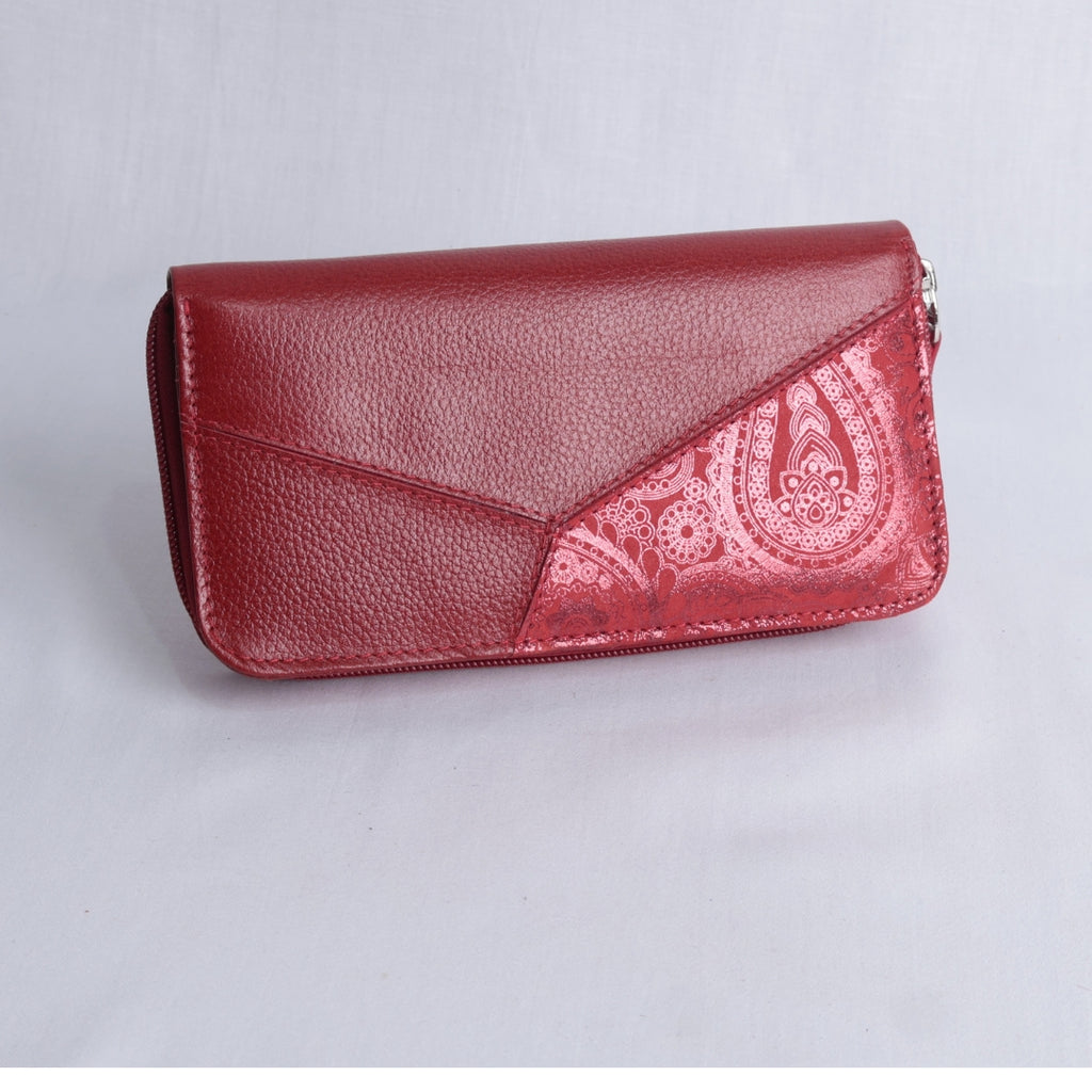 Billetera Roja Paisley – Nahué
