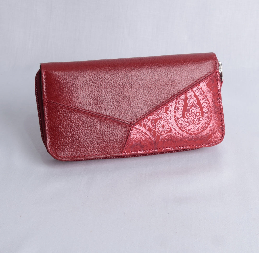 Billetera Roja Paisley – Nahué