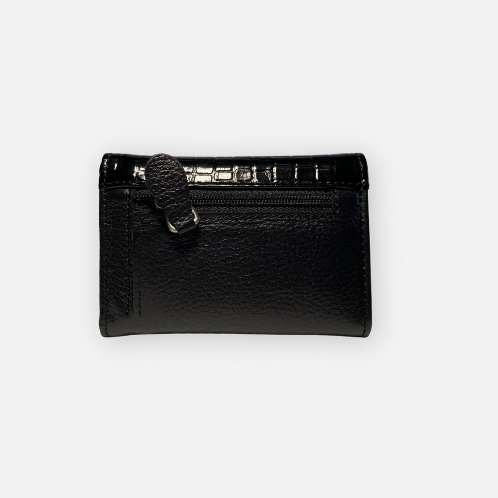 Cartera Mini Croco Negra – Nahué