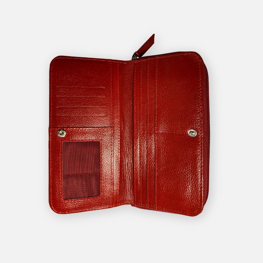 Billetera Roja Paisley – Nahué