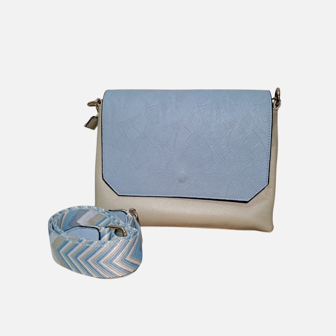 Bolso Crossbody Essentials – Celeste & Arena – Nahué