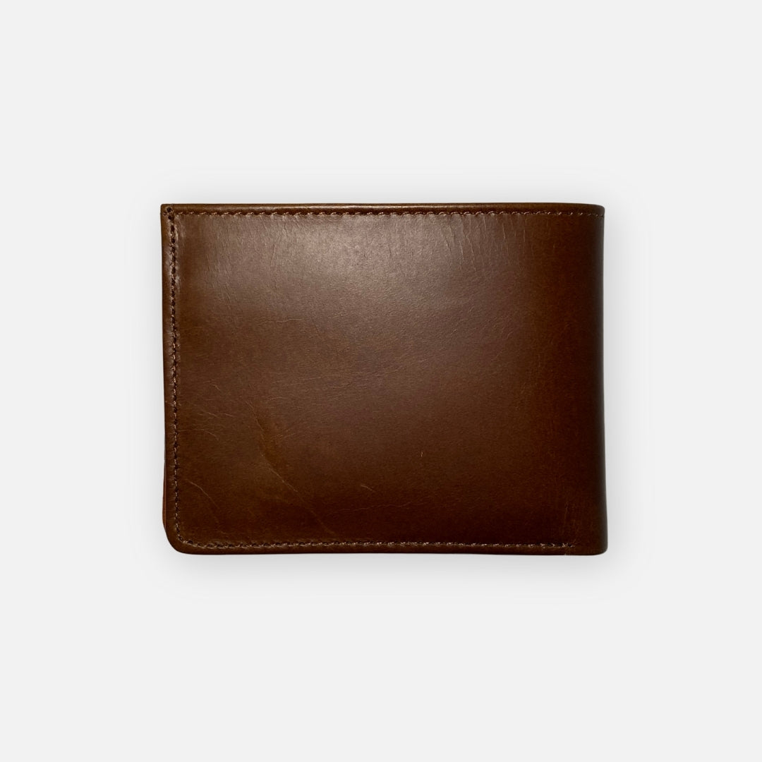 Billetera de Cuero – Café / Detalle Texturizado – Nahué