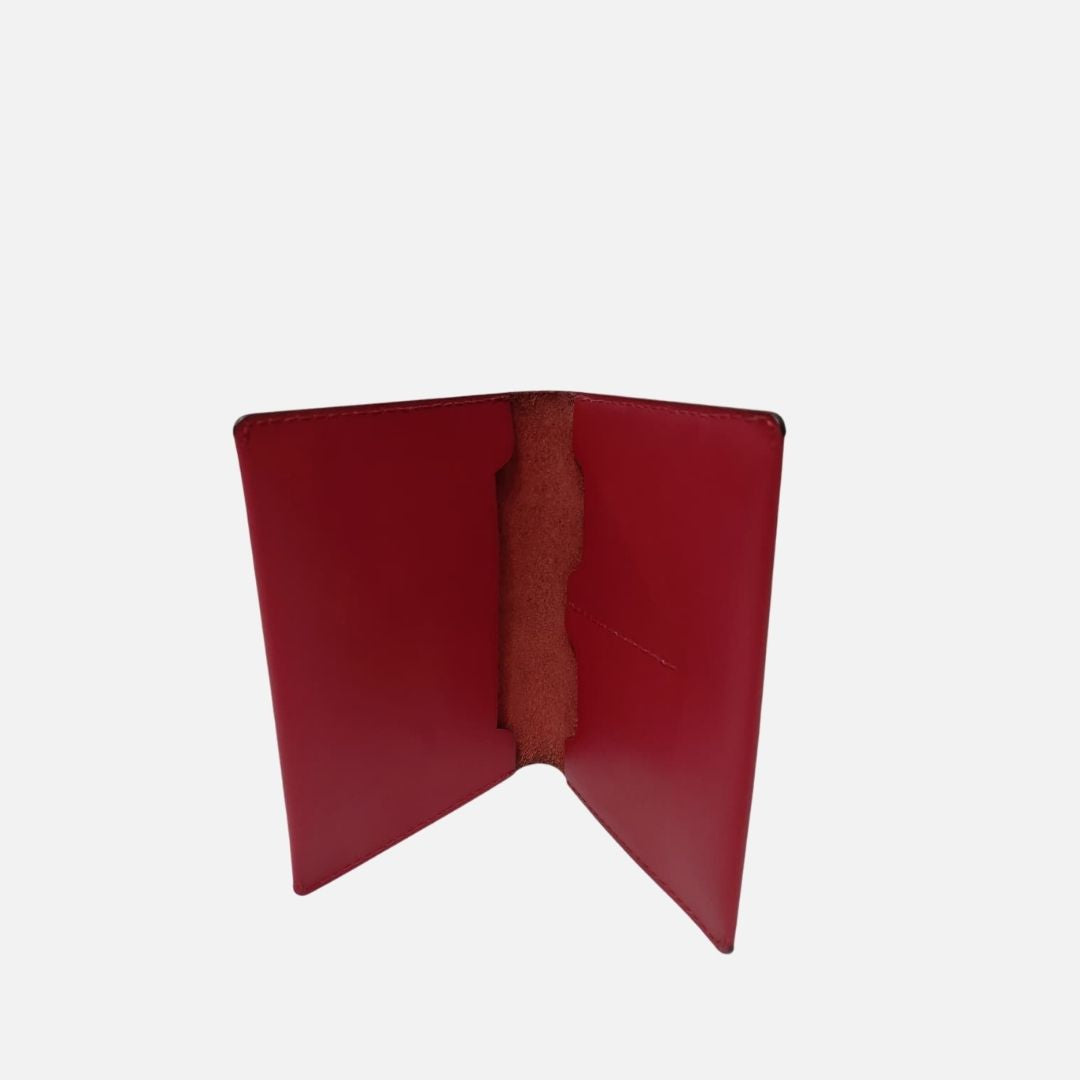 Billetera  - Porta pasaporte Minimalista Rojo – Nahué
