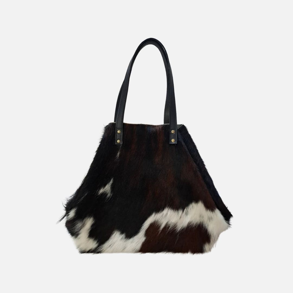 Bolso Tote Cow Print Natural – Nahué Atelier