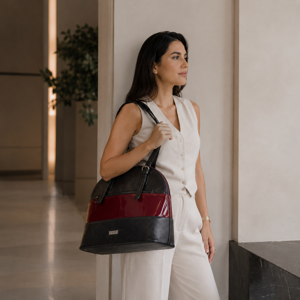 Bolso Ébano Vino – Nahué