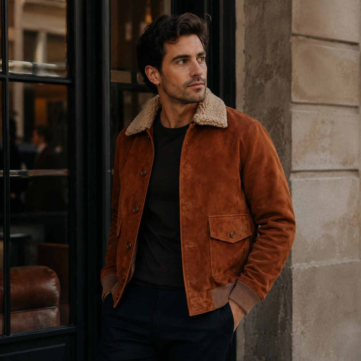 Jacket Aviador Heritage Cognac – Nahué
