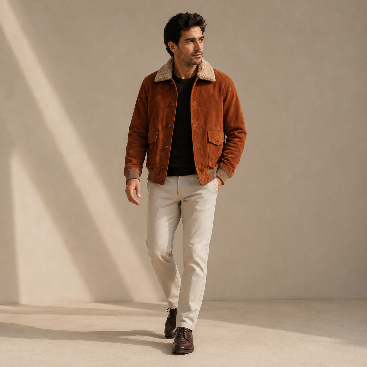 Jacket Aviador Heritage Cognac – Nahué
