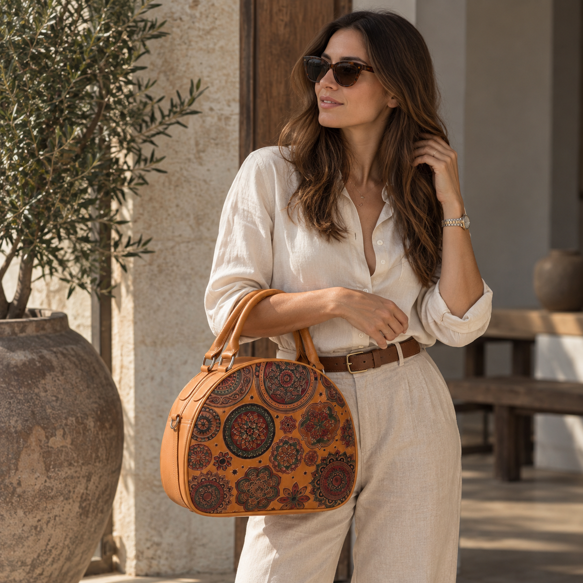 Bolso Mandala Aura Mostaza – Nahué