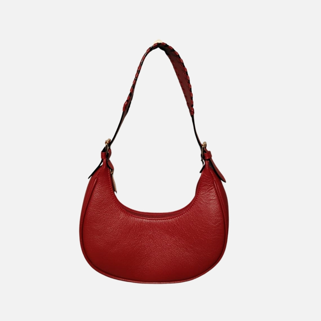 Bolso Hobo Mediano Rojo – Nahué Essentials