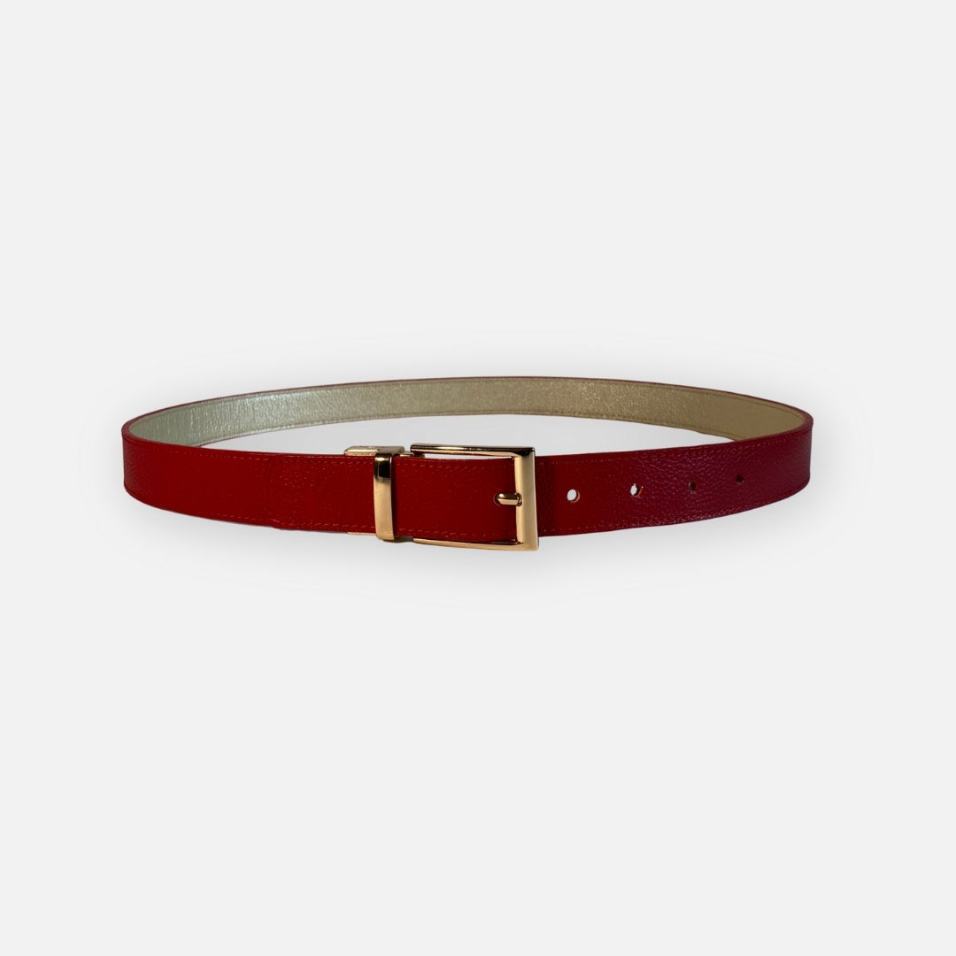 Faja reversible Roja/dorada – Nahué Essentials