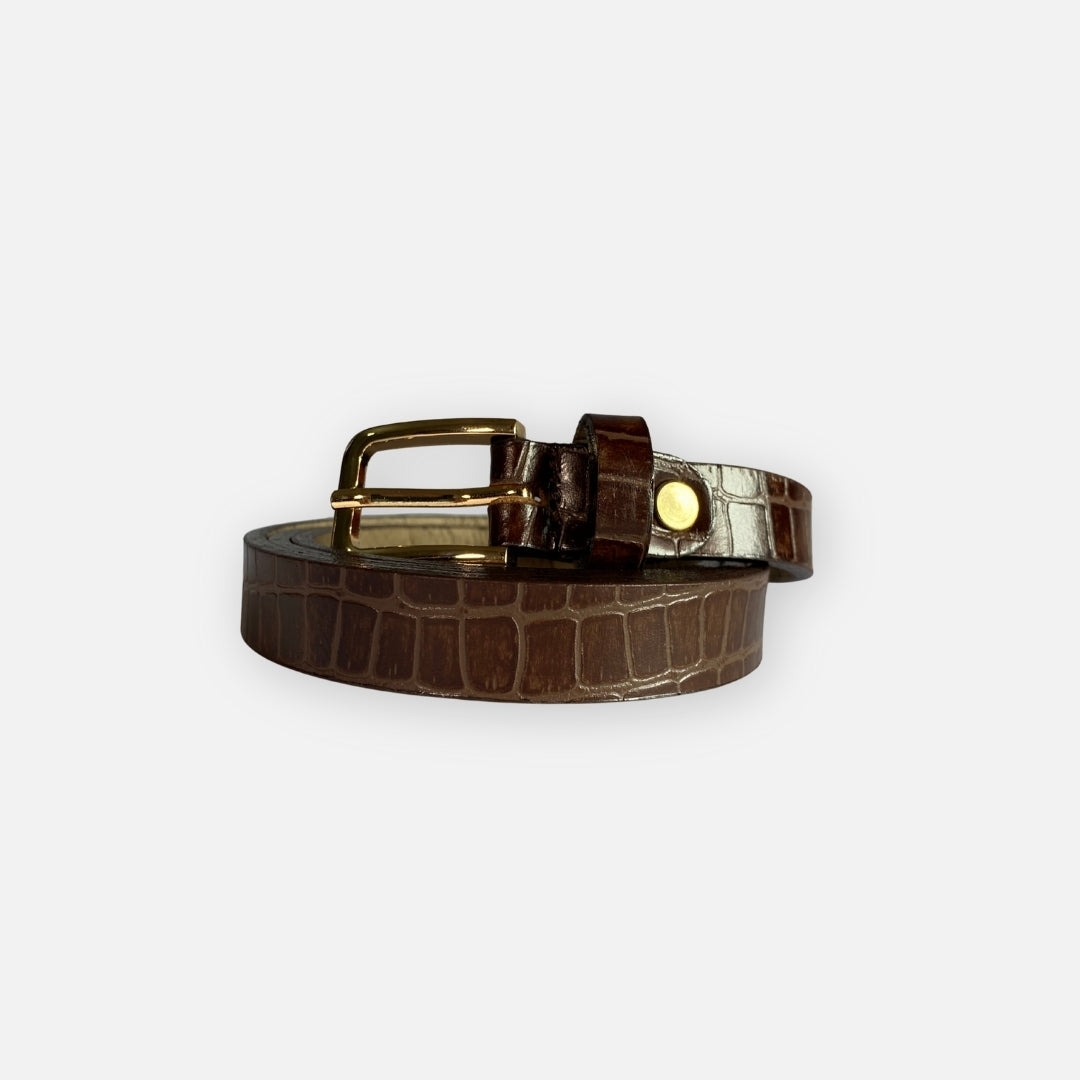 Faja Café Textura Croco – Nahué Essentials