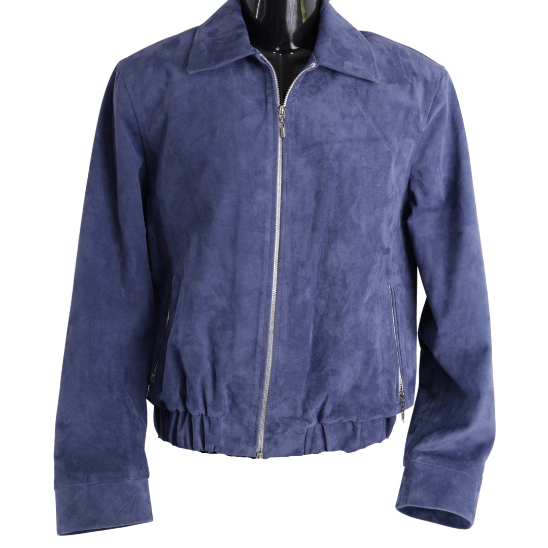 Jacket Gamuza Siena Azul – Nahué