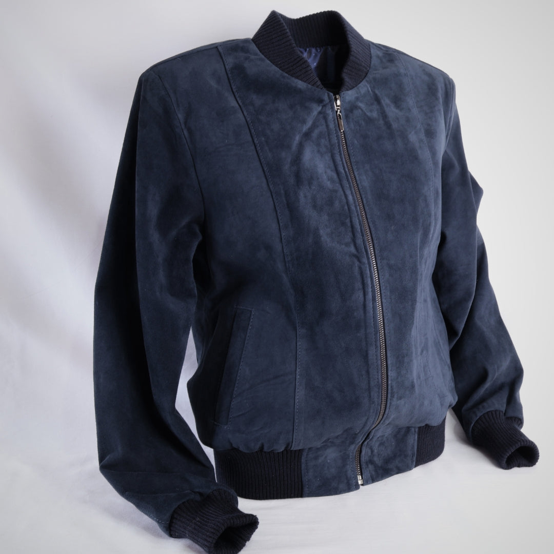 Jacket Amelia Navy - Nobuck